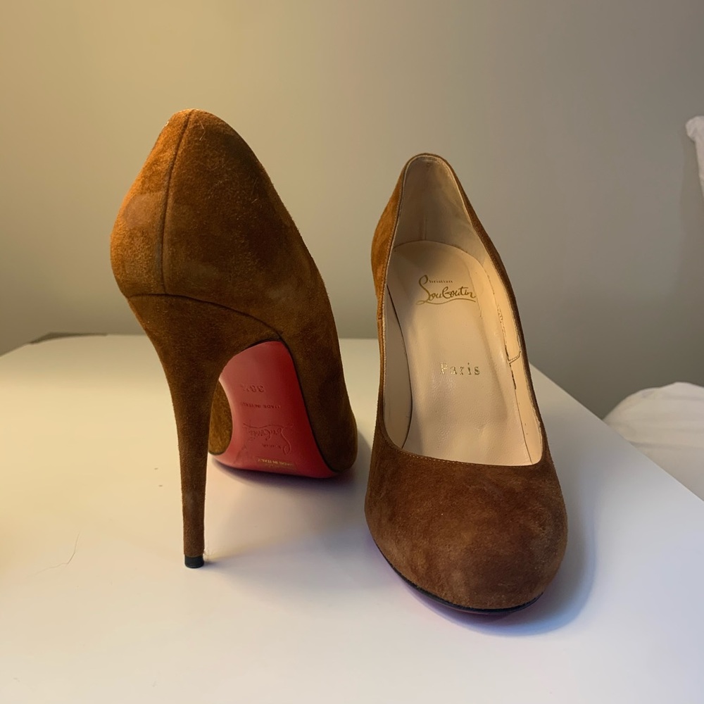 Louboutin suede heels
